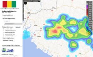 PulseRad Storm Total Rainfall