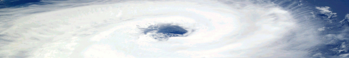 A picture of a hurricane from satellite