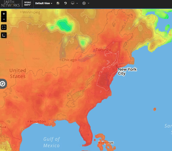 High temperatures 