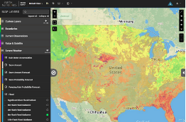 Forecast Radar and Flood Information Come to Sferic Maps