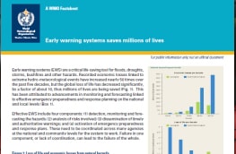 WMO Report Confirms Need for Early Warning Systems