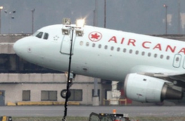 Severe Storm Damages Air Canada Aircraft