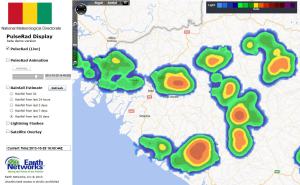 Strong Storms Rumble Across Basse Guinea Toward Coast