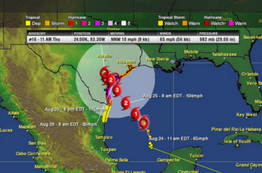 Harvey Forecast To Be Major Hurricane at Texas Landfall