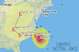 Hurricane Florence Landfall (Current Conditions)
