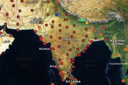 Lightning and Heat Waves Sizzle India
