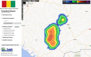 Severe Storms Track From Mamou into Kindia