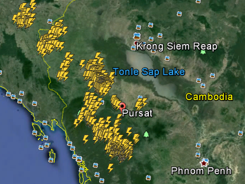Cambodia Lightning Strikes Kill Three, Injure Four in Early April